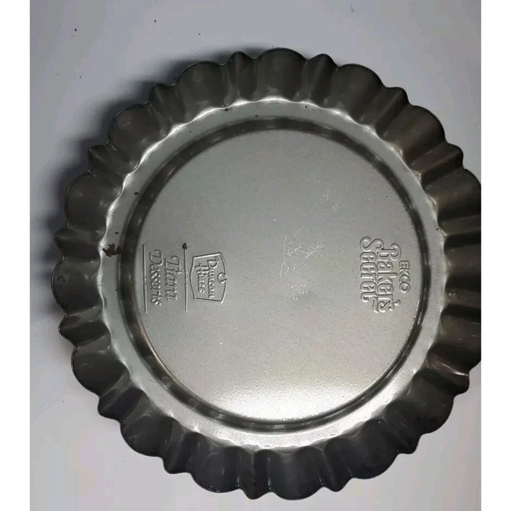 Vintage EKCO Duncan Hines Tiara Desserts Tart Quiche Pans Set of 2 Bakers Secret